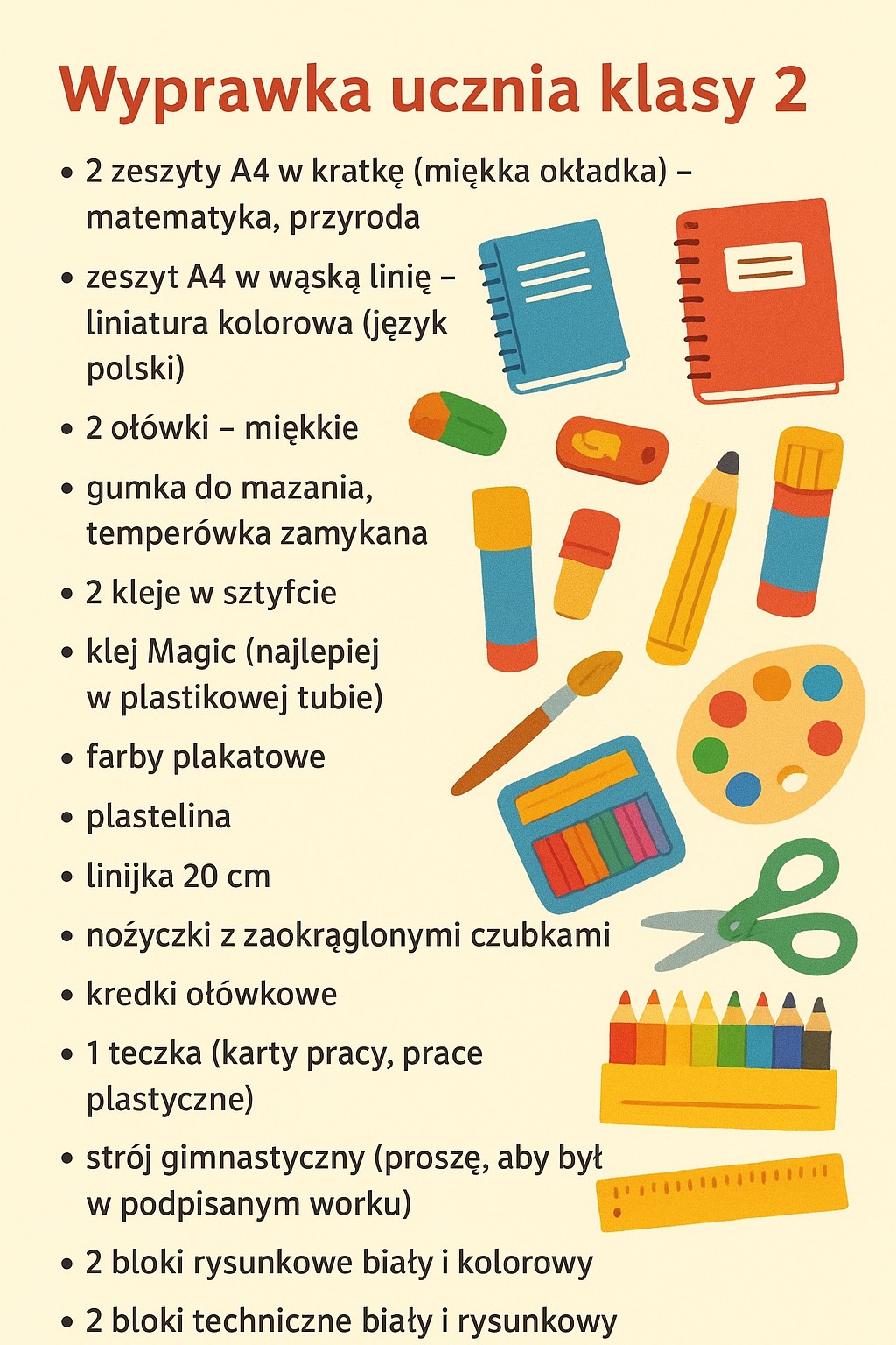 wyprawka kl 2