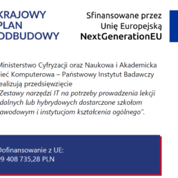 Zestawy do zdalnego nauczania dla uczniów – realizacja wskaźnika C12L 3 plakat C12L uai