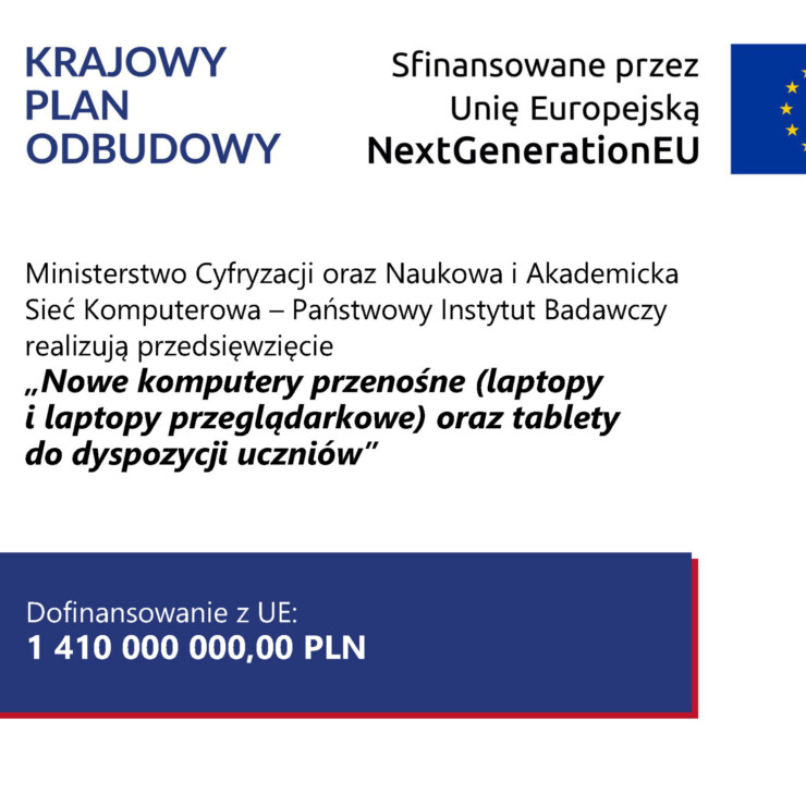 Nowe komputery przenośne dla uczniów – realizacja wskaźnika C15G 1 plakat C15G scaled uai