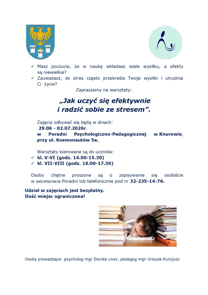 Plakat Warsztaty uczenie sie i stres VI 26 page 0001