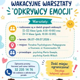 Plakat odkrywcy wakacje 2026 uai